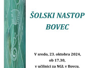 Šolski nastop BOVEC